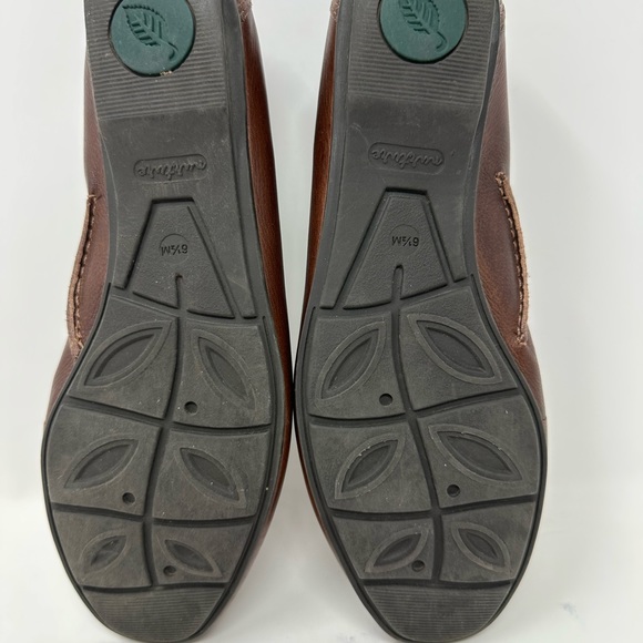 Nurture Womens Sz 6.5M Canyon Brown Leather Mary Jane Slip On Driving Flats Q6 - Picture 6 of 7